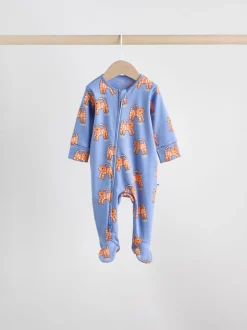 Multicolore - Lot de 5 dors-bien zippés en coton pour bébé (0-2ans)