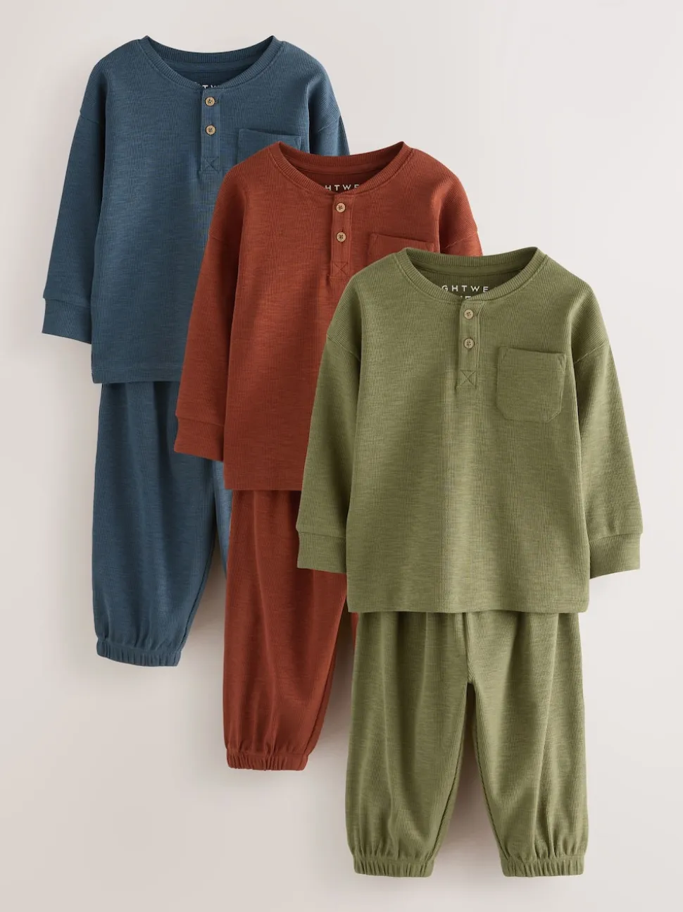 Multicolore - Lot de 3 pyjamas décontractés (9mois à12ans)