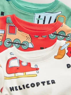 Multicolore - Lot de 3 pyjamas Snuggle courts (9mois-10ans)