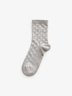 Multicolore - Paquet de 5 chaussettes de cheville en coton riche