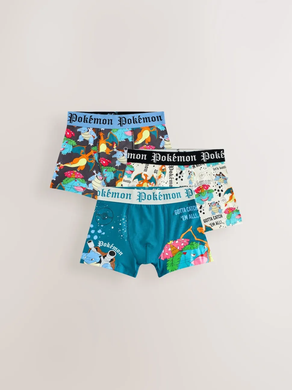 Multicolore - Pokemon Trunks 3 (5-12ans)