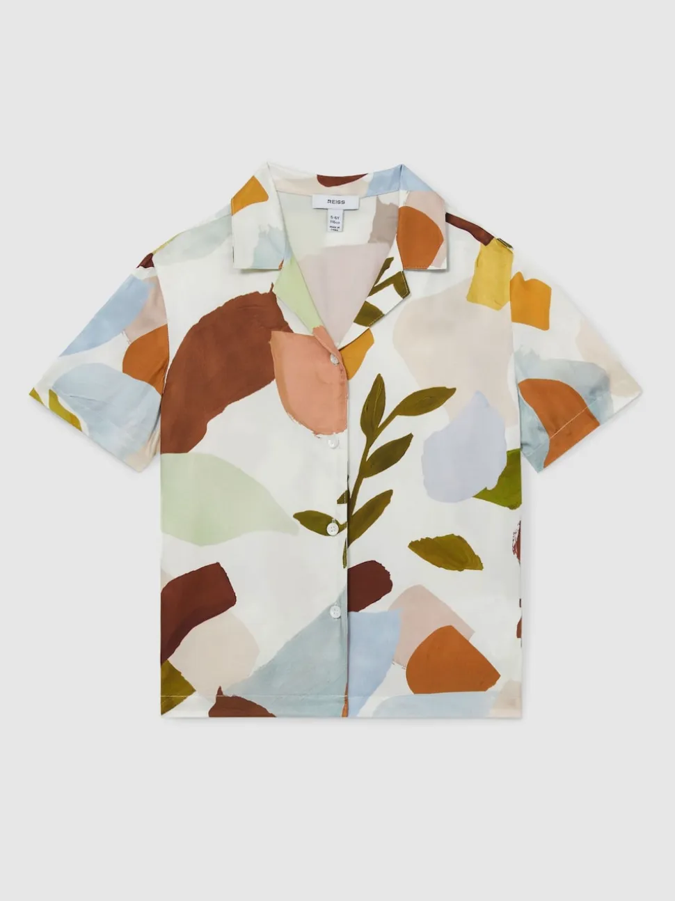 Multicolore - Reiss Tommi Chemises à col cubain imprimé