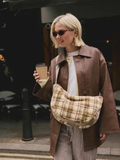 Multicolore - Sac à bandoulière à carreaux Borg Sling