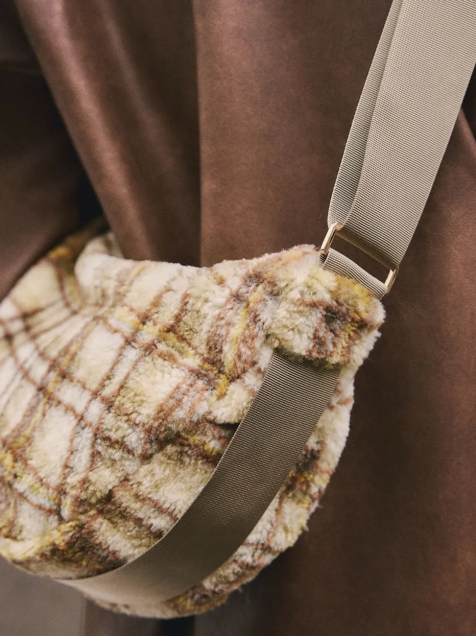 Multicolore - Sac à bandoulière à carreaux Borg Sling