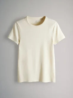 Multicolore - The Set lot de 5 t-shirts côtelés à manches courtes