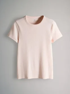 Multicolore - The Set lot de 5 t-shirts côtelés à manches courtes