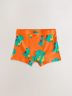 Multicolore motif dinosaure - Maillot de bain à ceinture souple 7 Pack (1.5-10ans)