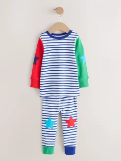 Multicolore motif étoile - Lot de 3 pyjamas Snuggle (9mois-10ans)