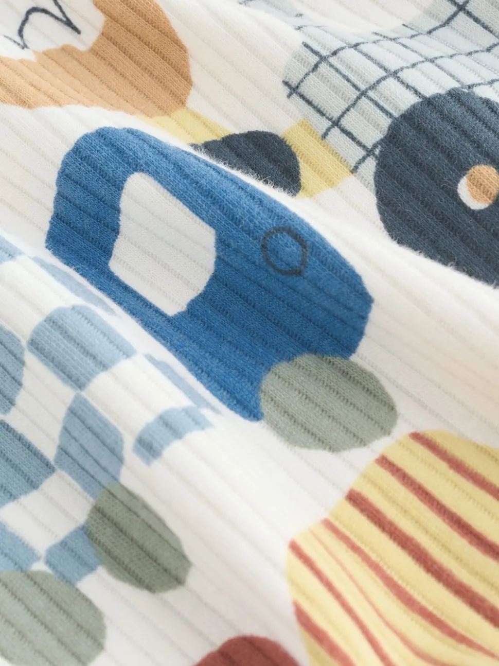 Multicolore motif transport - Combinaisons de nuit à fermeture éclair pour bébés 3 Pack (0mths-2yrs)