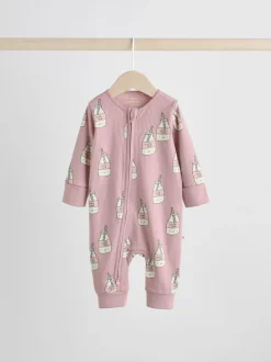 Multicolore Nourriture Personnage - Combinaisons de nuit à fermeture éclair pour bébés 3 Pack (0mths-3yrs)