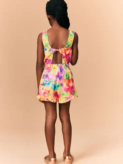 Multicolore tie-dye - Combinaison Noeud Detail (3-16ans)