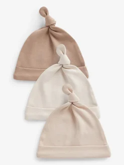 neutre - 100% coton Cravate Top Chapeaux Bébé 3 Lot (0-12mois)