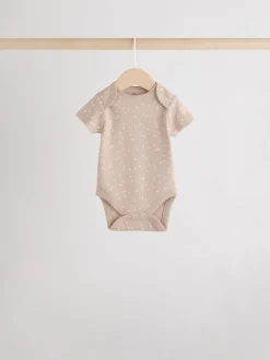 neutre - 100% coton manches courtes Bébé Body 5 Lot