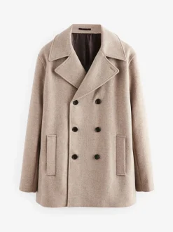 neutre - Ajustement régulier - Caban N.premium doux au toucher en laine