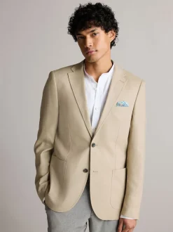 neutre - Ajustement régulier - Blazer Linen Blend