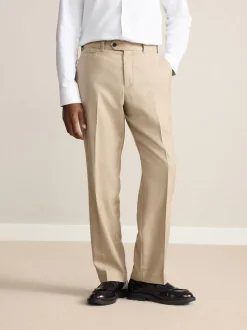 neutre - Ajustement régulier - Pantalons Signature en 100 % laine avec ceinture Motion Flex