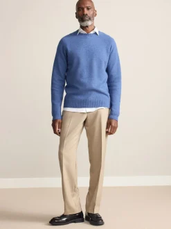 neutre - Ajustement régulier - Pantalons Signature en 100 % laine avec ceinture Motion Flex