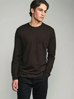 neutre - Ajustement régulier - T-shirt à coupe classique à manches longues en coton 100 %, lot de 5