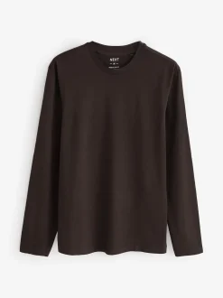 neutre - Ajustement régulier - T-shirt à coupe classique à manches longues en coton 100 %, lot de 5