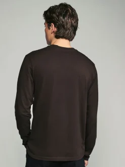 neutre - Ajustement régulier - T-shirt à coupe classique à manches longues en coton 100 %, lot de 5