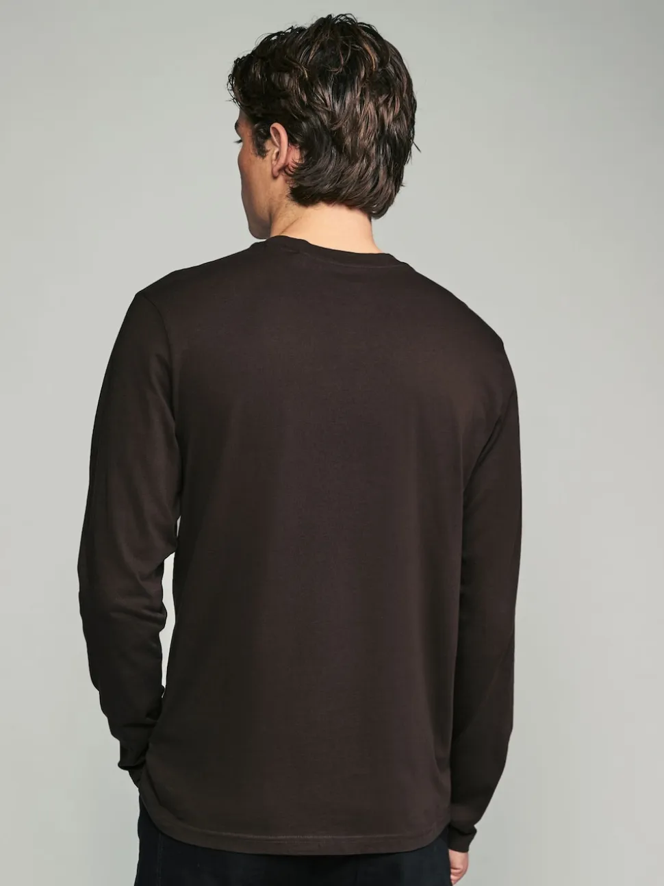 neutre - Ajustement régulier - T-shirt à coupe classique à manches longues en coton 100 %, lot de 5