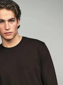 neutre - Ajustement régulier - T-shirt à coupe classique à manches longues en coton 100 %, lot de 5