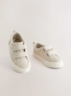 neutre - Baskets à deux lanières à fermeture tactile