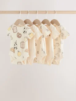 neutre - Bodys pour bébés Manches courtes 5 Pack