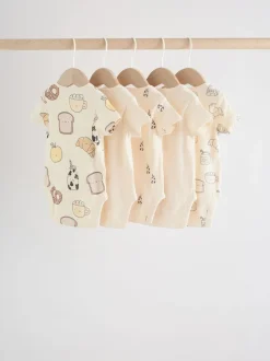 neutre - Bodys pour bébés Manches courtes 5 Pack
