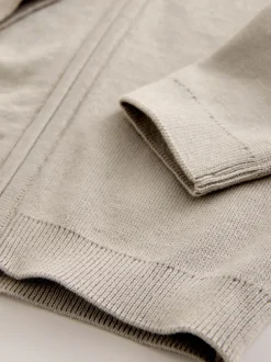 neutre - Cardigan zippé en tricot (3-16ans)