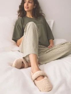 neutre - Chaussons Borg Ballet