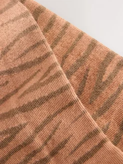 neutre - Collant en coton riche en imprimé zèbre