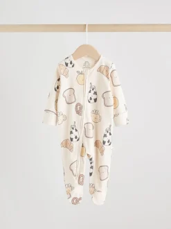 neutre - Combinaison de nuit zippée pour bébé 3 Pack (0-2ans)