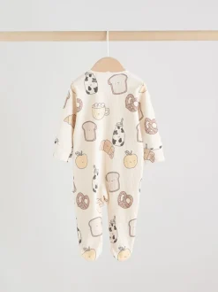 neutre - Combinaison de nuit zippée pour bébé 3 Pack (0-2ans)