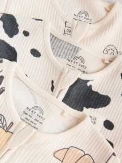 neutre - Combinaison de nuit zippée pour bébé 3 Pack (0-2ans)