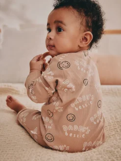 neutre - Combinaison de nuit bébé sans pieds zippée Family Two Way (0-18mois)