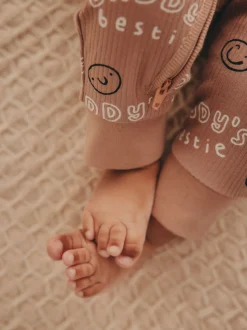 neutre - Combinaison de nuit bébé sans pieds zippée Family Two Way (0-18mois)