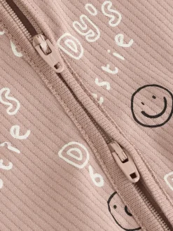 neutre - Combinaison de nuit bébé sans pieds zippée Family Two Way (0-18mois)