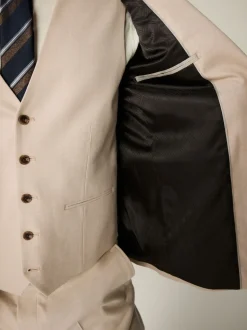 neutre - Coupe ajustée Flannel Costume Veste