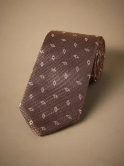 neutre - Cravate Signature en soie italienne