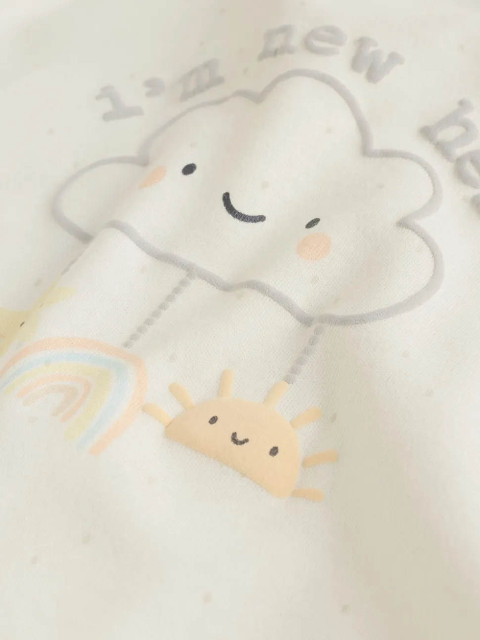 neutre - Ensemble Im New Here Combinaison de nuit et Chapeau (0-9mois)