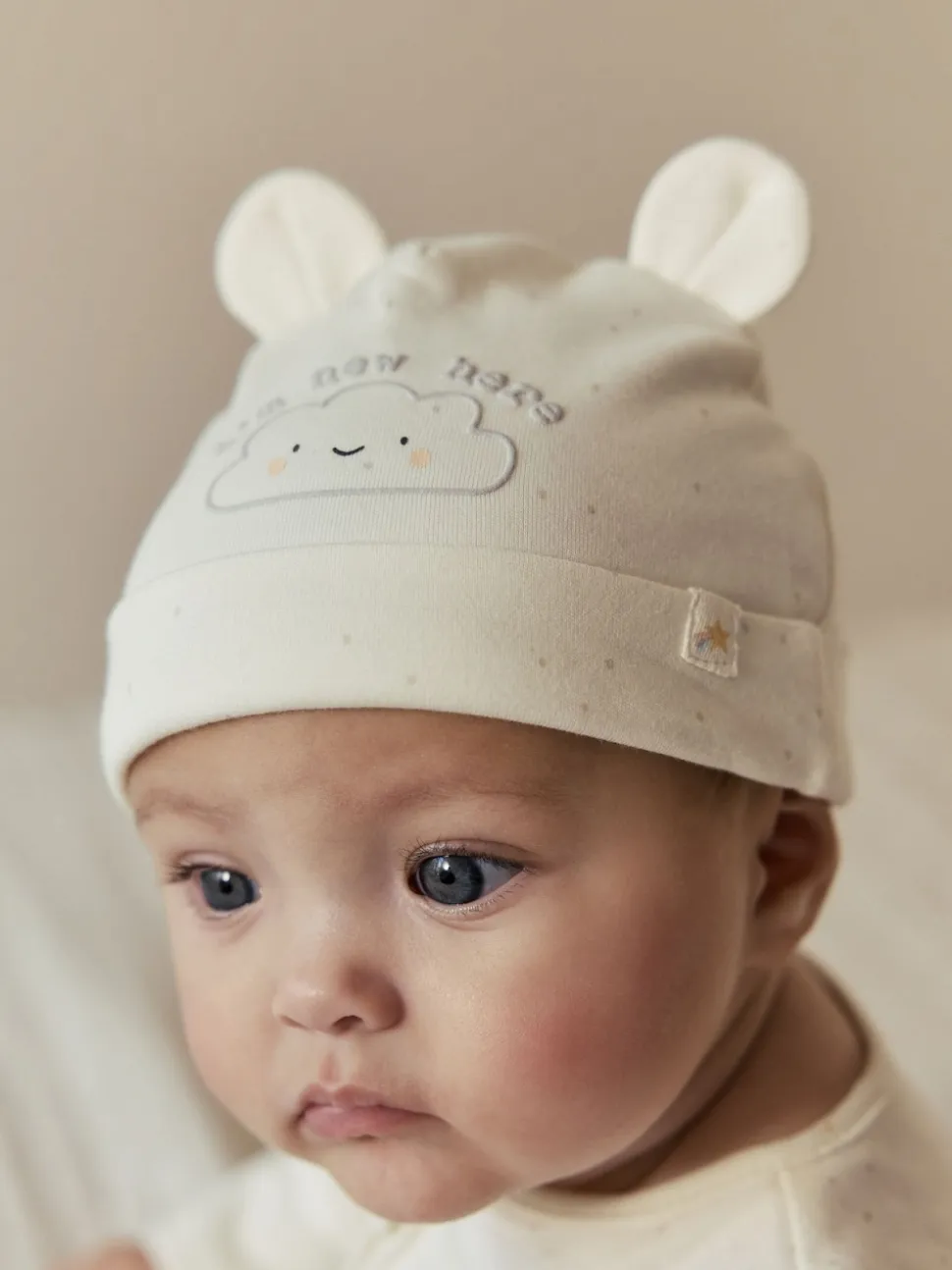 neutre - Ensemble Im New Here Combinaison de nuit et Chapeau (0-9mois)