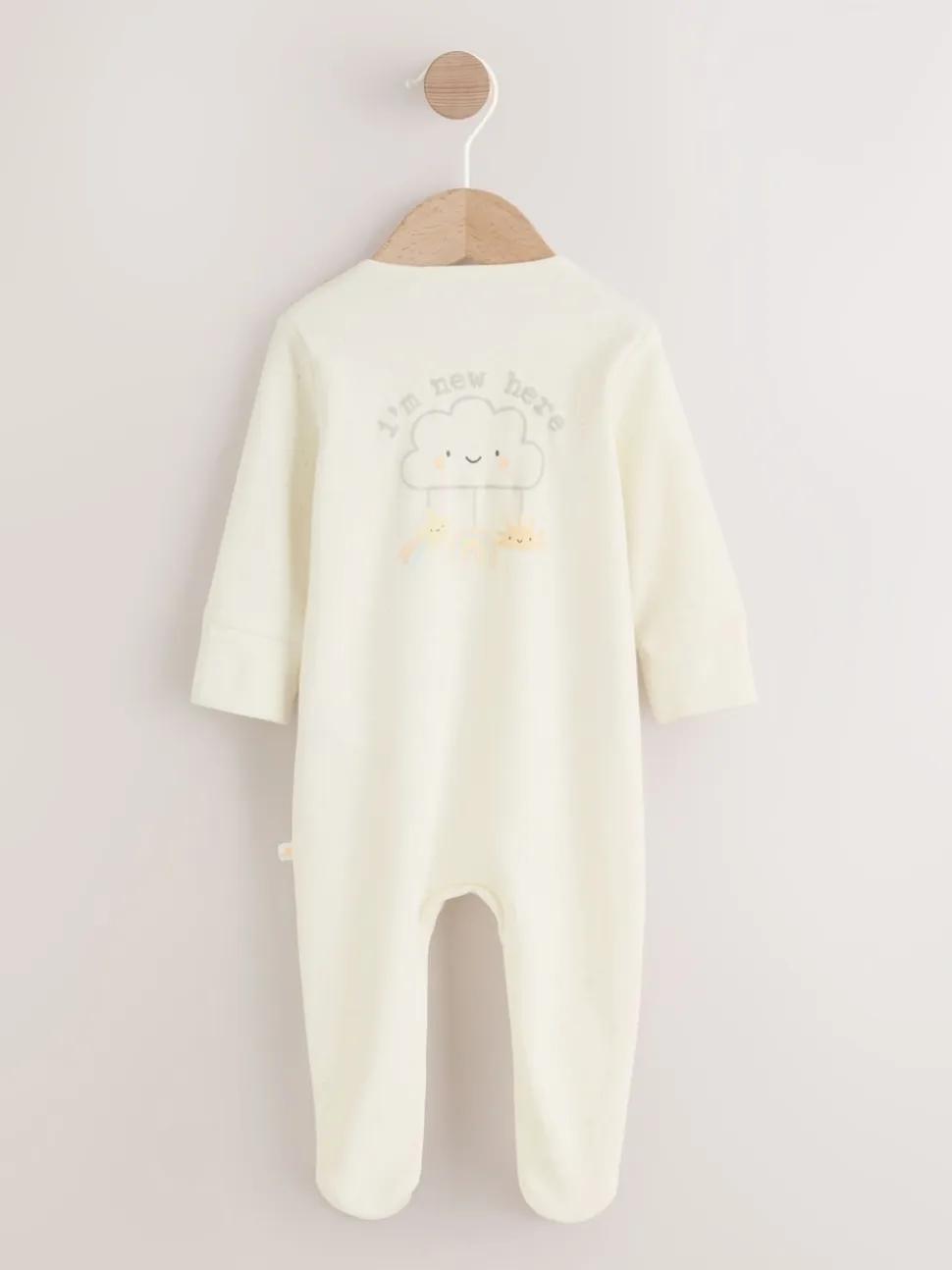 neutre - Ensemble Im New Here Combinaison de nuit et Chapeau (0-9mois)