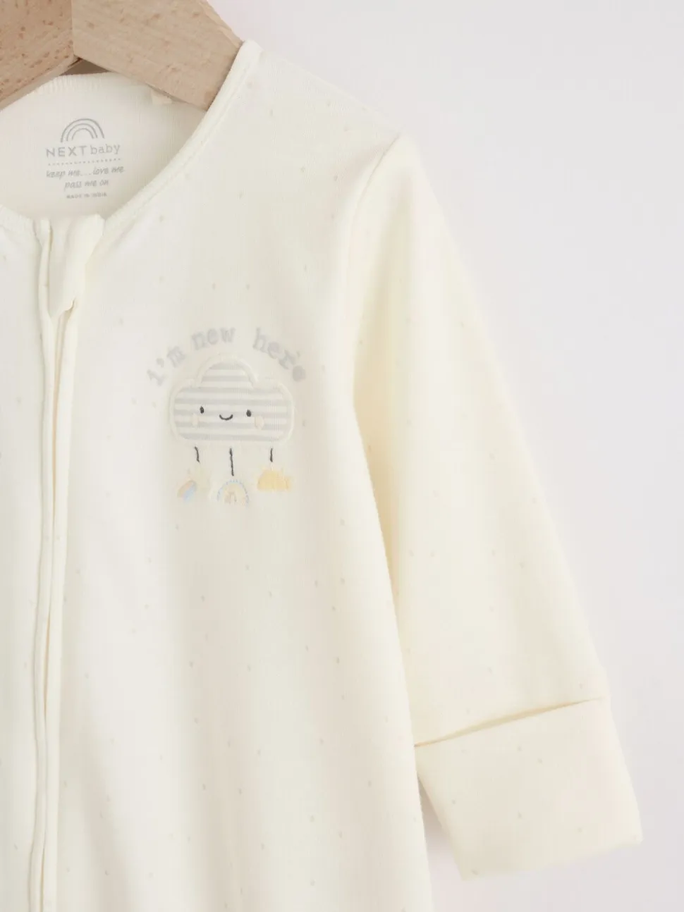 neutre - Ensemble Im New Here Combinaison de nuit et Chapeau (0-9mois)