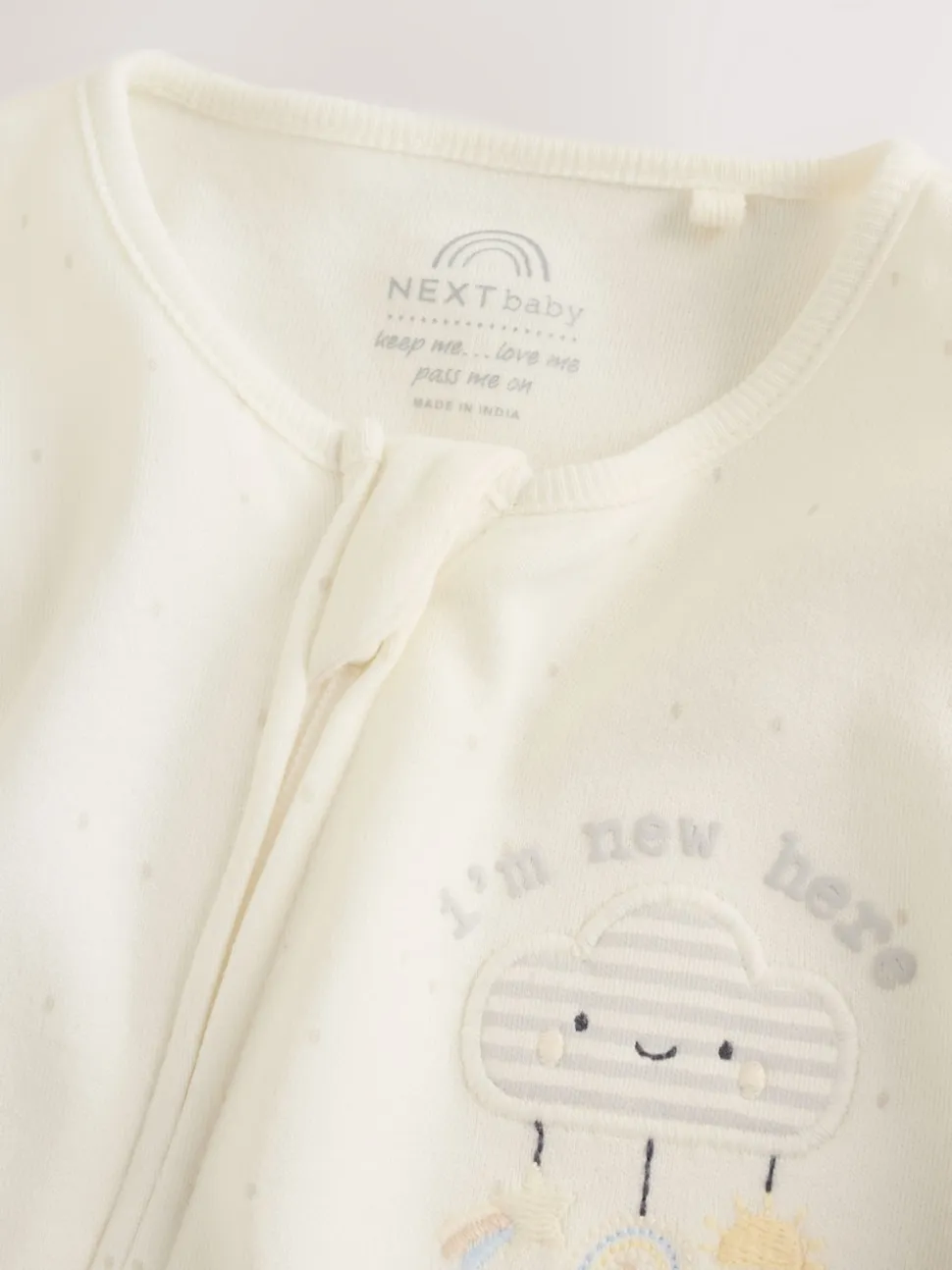 neutre - Ensemble Im New Here Combinaison de nuit et Chapeau (0-9mois)