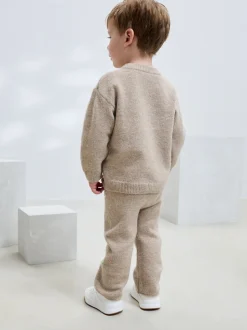 neutre - Ensemble tricoté NYC Varsity Pull et Joggers (3mths-7yrs)