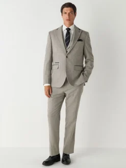 neutre - Gilet de costume Nova Fides italien coupe slim en laine Blend texturé