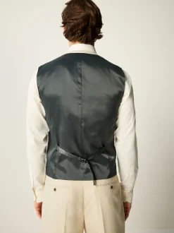 neutre - Gilet de costume en flanelle