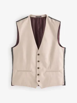 neutre - Gilet de costume en flanelle