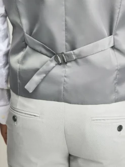 neutre - Gilet de costume texturé